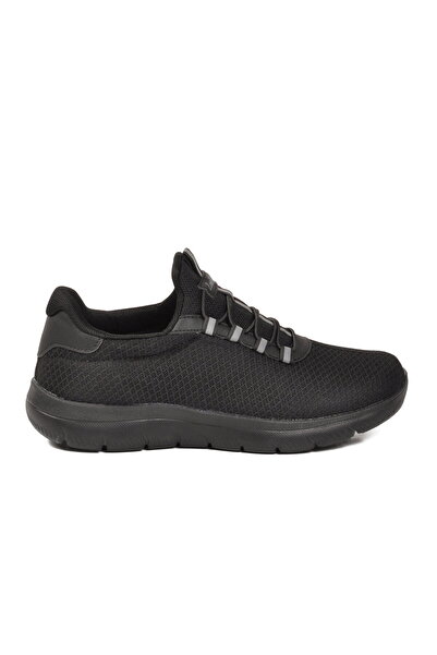Aspor Black Mesh Men's Sports Shoes