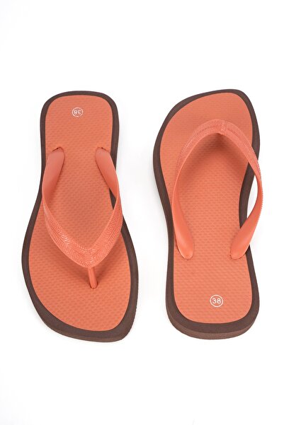OZYO Havana Blunt Toe Double Colored Flip Flops