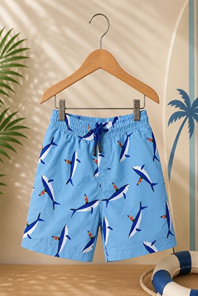 DeKuBaby New Season Patterned Quick-Dry Boys' Shorts Swimwear - Children's Se...