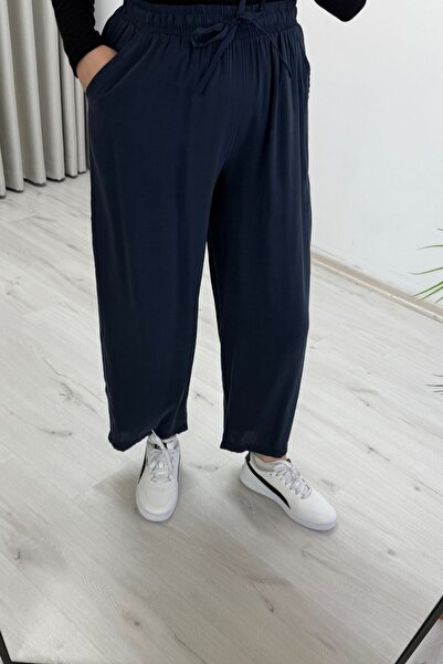 T Moda Store İkoll Glarmi Elastic Waist Ankle Length Summer Comfortable Fit P...