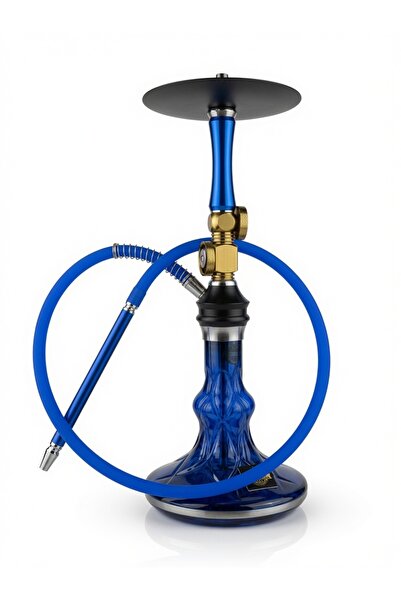 Rozadesign Çantalı orta boy nargile takımı mavi
