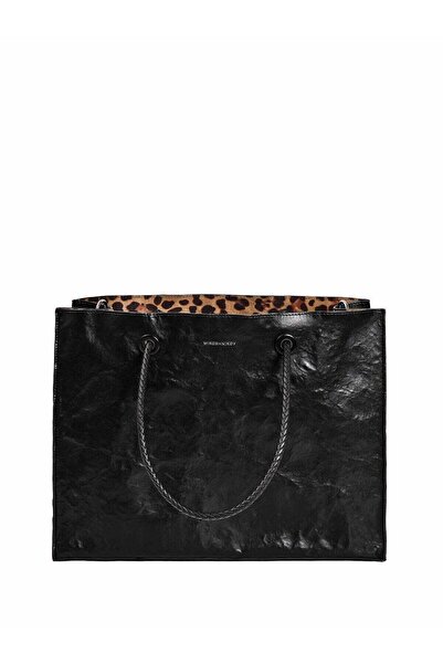 Generic Miroshnikov Women’s Large Shopper Bag for Office & Work, Glossy PU Sh...