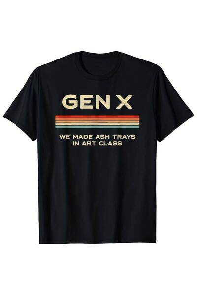 212Wear Retro Vintage Pattern T-Shirt- "We Made Dust Boxes in Art Class" Slog...