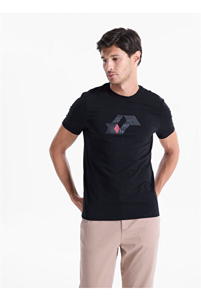 ALTINYILDIZ CLASSICS Siyah Erkek Slim Fit T-Shirt ACE091262885
