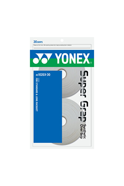 YONEX Overgrip Super Grap AC102-30, λευκό χρώμα (Σετ 30 τεμαχίων)