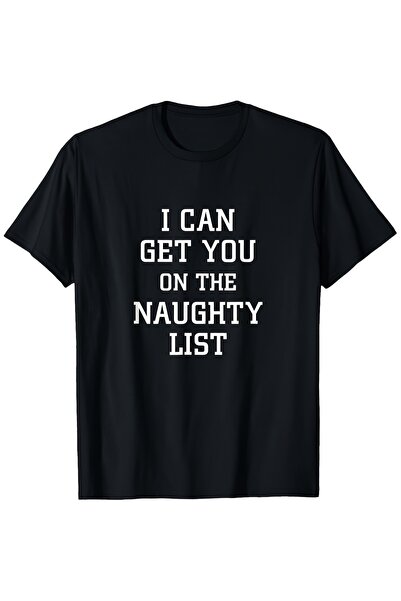 LİNA06 قميص رجالي مضحك بطباعة "I Can Get You on the Naughty List" قابل للغسل ...