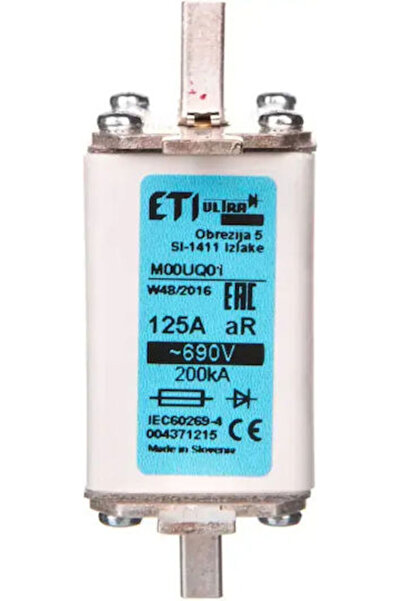 Eti Siguranță fuzibilă Nh00 125a Ar 690v M00uq01 004371215