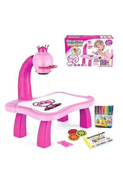 MACVI Jucărie educativă Proiector Girafă Roz — Creativitate nelimitată 🎨 ✨