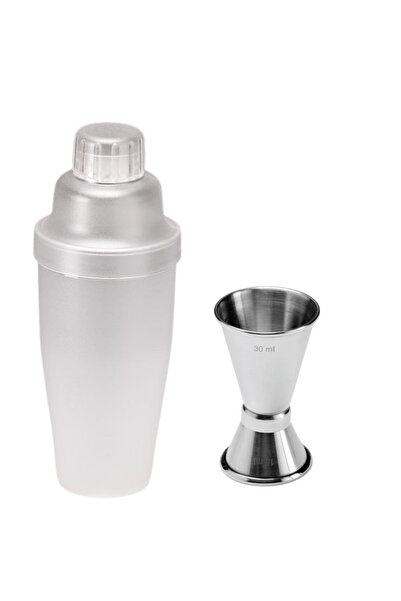 adin tasarım Cocktail Shaker 700 ml and Jigger 1.5/3 Cl Polycarbonate Shaker ...