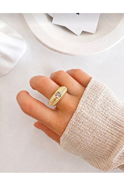 Gosea Adjustable Zircon Stone Gold Women's Ring |   Does Not Darken or Fade. ...