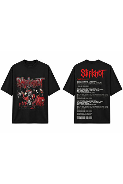 TOMRİS TASARIM Slipknot Vol 3 Subliminal Verses Vintage Oversize T-Shirt