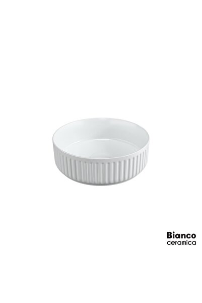 BIANCO CERAMICA Etna-S Επικαθήμενος Νιπτήρας Πορσελάνης Φ36 White