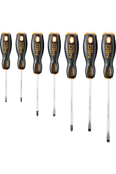 NEO Tools Set de 7 șurubelnițe magnetice cu 7 capete interschimbabile Cod: 04...
