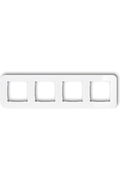 KARLIK Icon Ramă universală pentru întrerupător cvadruplu, cu efect de sticlă...