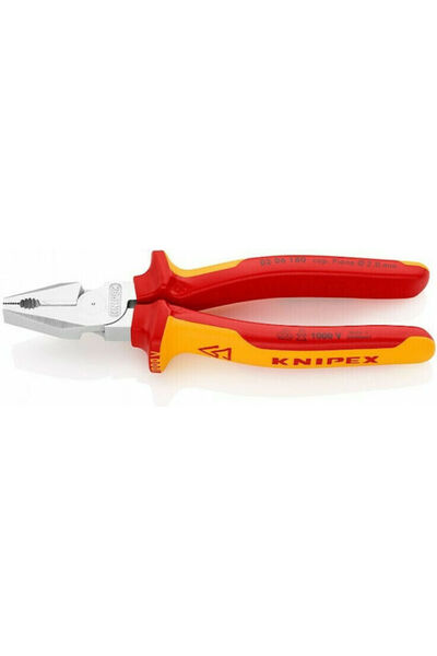 Knipex Clește drept pentru electrician, lungime 180mm, cod: 02 06 180