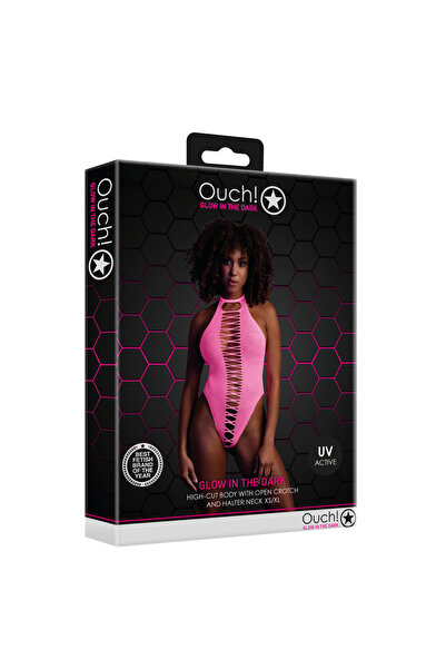 Ouch High-Cut Body - One Size - Neon Pink