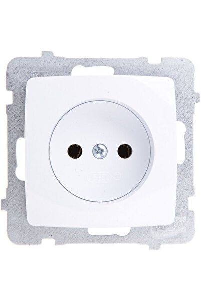 OSPEL Priză electrică simplă Karo, albă