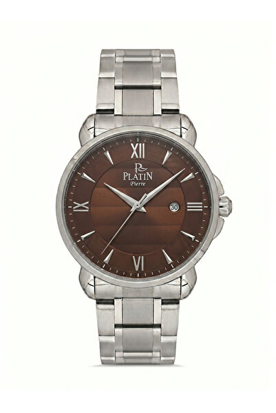 Platin Pierre Hds-1284Ga-A6 Steel Cord Calendar Men's Wristwatch