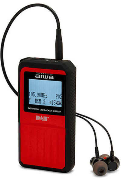 Aiwa RD-20DAB/RD Mini Radio Reîncărcabil DAB+ Roșu