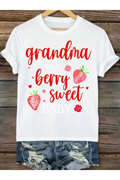 17 seramik تي شيرت نسائي بطباعة الفراولة اللطيفة من Grandma of a Berry، هدية ...