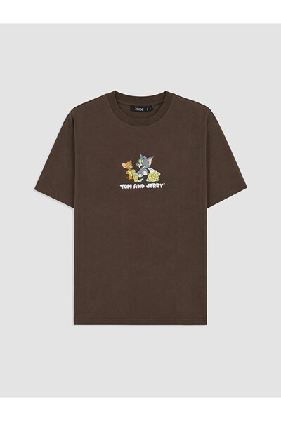 LC Waikiki Brown Tom & Jerry Printed Women's T-Shirt