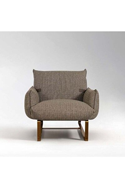 Danube Home Klay 1 Seater Fabric Accent Chair - Brown