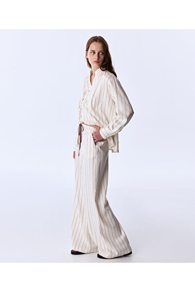Twist ÇİZGİLİ WIDE LEG PANTOLON