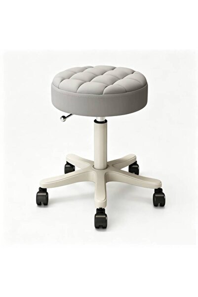 VmaxVision Rolling Stool Chair Faux Leather Height Adjustable with Wheels Off...