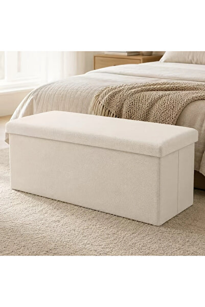 Bleco Folding storage stool, toy storage box, shoe cabinet bench, bed end sto...