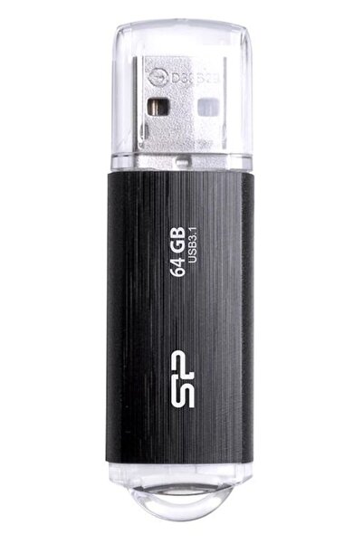 Silicon Power USB Flash Drive Blaze B02, 64GB, USB 3.2, μαύρο