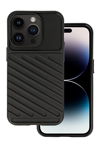 POWERTECH Θήκη Thunder MOB-1923 για iPhone 15 Pro, μαύρη