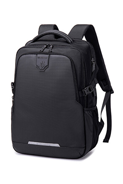Golden Wolf τσάντα πλάτης GB00444, με θήκη laptop 15.6", 23L, μαύρη