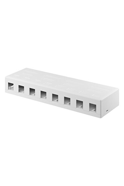 goobay Keystone κυτίο 79426 για 8x θύρες δικτύου, λευκό