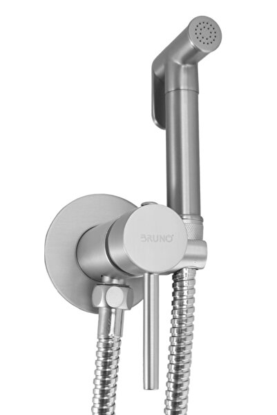 Bruno εντοιχιζόμενη μπαταρία μπιντέ M61763, αναμεικτική, ασημί