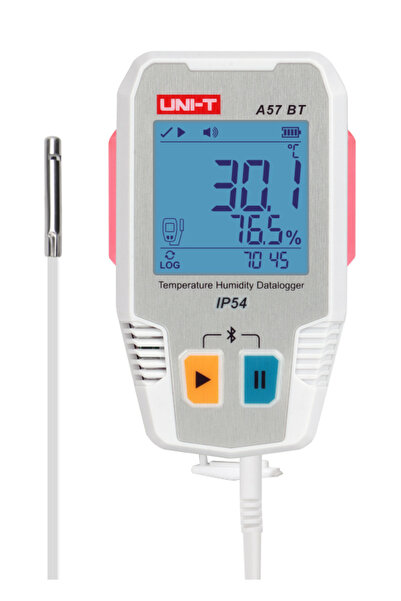OEM UNI-T ψηφιακό θερμόμετρο & υγρασιόμετρο A57 BT, -40~85 °C, Bluetooth, IP54