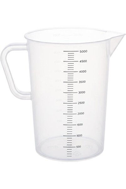 Cuisine Art 5000ml PP Plastic Measuring Jug – BPA-Free White Graduated Beaker...