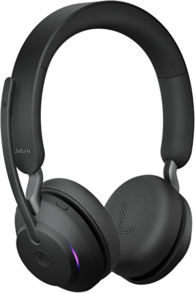 Jabra Wireless PC Headset Evolve2 65, Noise-Cancelling Stereo Headphones Cert...