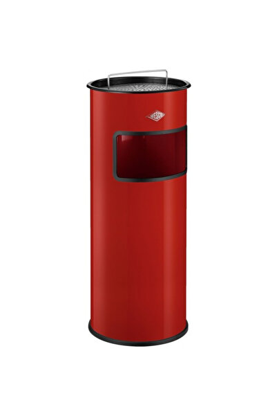Wesco Cos de gunoi cu scrumiera, Wesco, 30l, rosu, 640x270mm