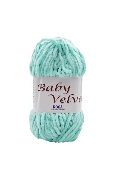 ROSA Pachet fir tricotat catifelat Baby Velvet 173, 5 bobine, micropoliester ...