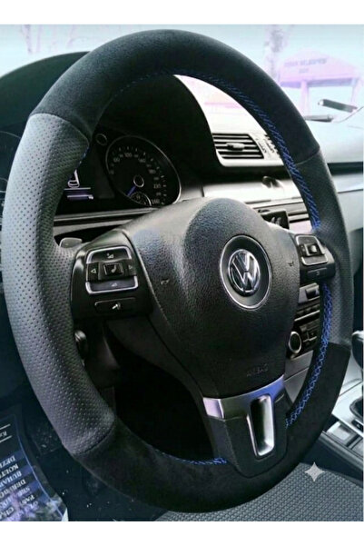 özgüven oto giyim Oto Direksiyon Kılıfı Alkantre & Delikli 10,5 *37