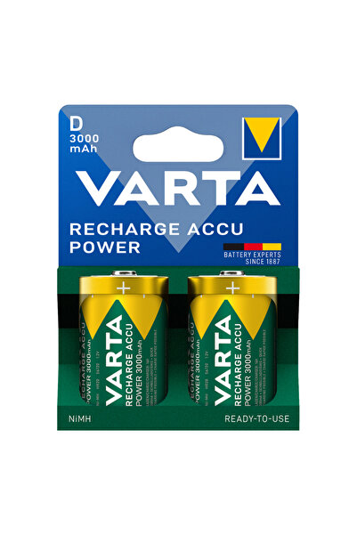 Varta ΕΠΑΝΑΦΟΡΤΙΖΟΜΕΝΗ 3000mAh συσκ.2 D