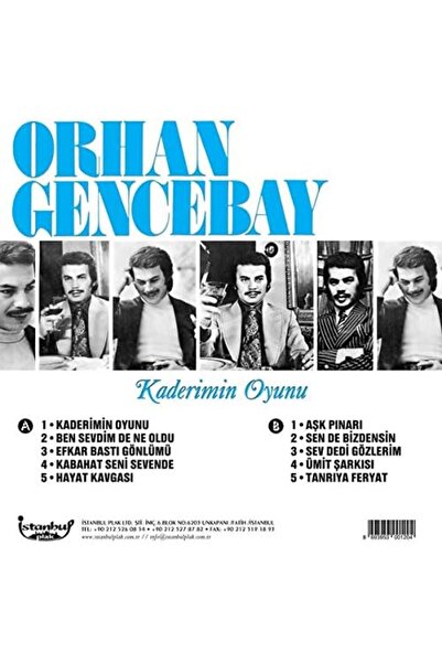 Yıldızan gme shop GEREKSİZ ŞEYLER Orhan Gencebay Kaderimin Oyunu Plak 1073147