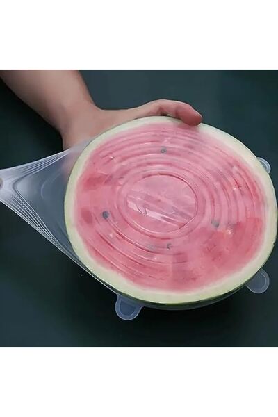 Yıldızan Duca Mall Freshness Preserving Silicone Stretch Cover Set 6 Pieces M...