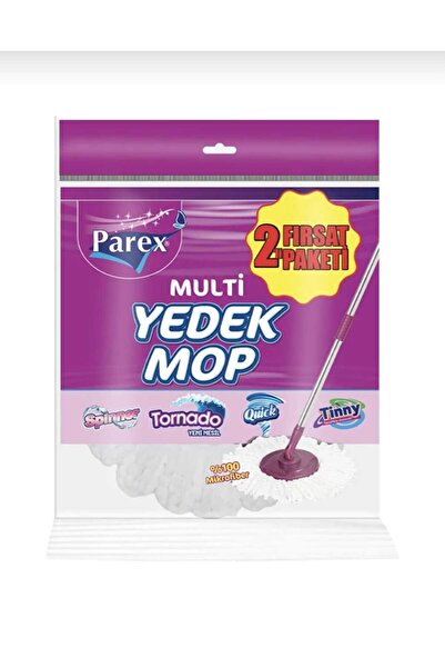 Parex Multi Yedek Mop 2'li Avantajlı Paket - Tornado, Tinny, Spinner, Quick U...
