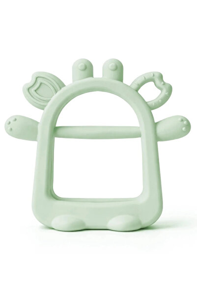 Babyjem Silicone Easy Grip Teether Soft Green