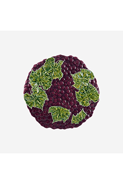 Bordallo Pinheiro Grapes Mor Ceramic Serving Plate 36.5 cm