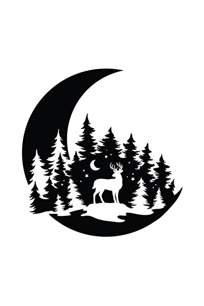 Amo-Stickers Стикер Приключение DeerMoon 70см Зелен