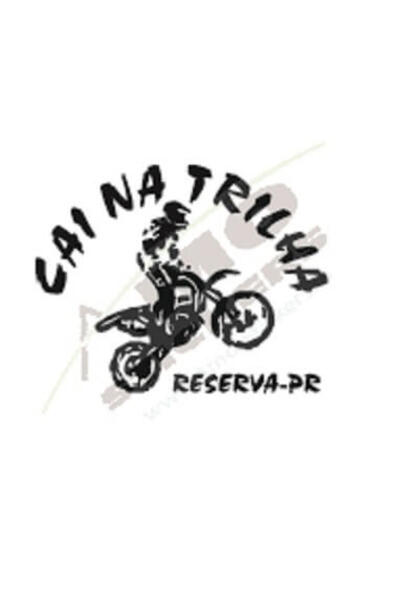 Amo-Stickers Αυτοκόλλητο Μοτοσικλέτας Cai Natrilha 25εκ. Μαύρο