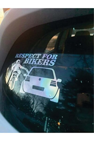 Amo-Stickers Αυτοκόλλητο Μοτοσικλέτας, Αυτοκόλλητο  "Σεβασμός για τους Μηχανό...
