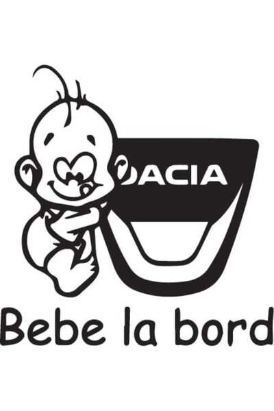 Amo-Stickers Car Sticker Baby on Board 25cm Green